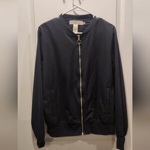 H&M L.O.G.G. Navy Light Weight Bomber Jacket Size Medium